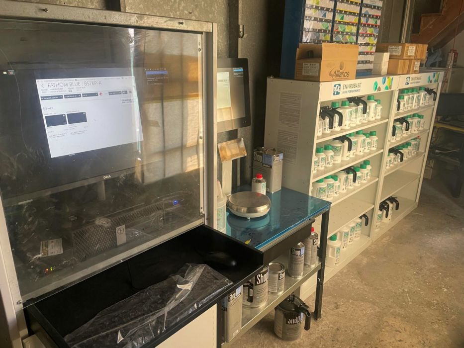 PPG paint mixing station